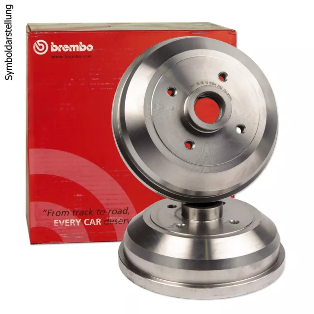 2x BREMBO Bremstrommel Trommeln Trommelbremse ESSENTIAL LINE Hinten 14.7247.10