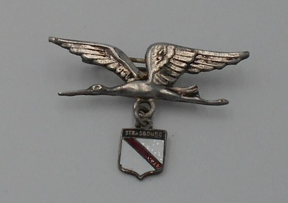 Broche Ancienne émaillée Blason De Bourgogne - Signée Augis Lyon, Occasion | Bijou Historique Collection
