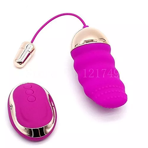 Oeuf Vibrant Télécommandé Silicone Sans Fil ROSE / OR 10 Vitesses Rechargeable