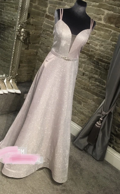 Abito da sera lilla abito da ballo abito da sposa damigella d'onore taglia 12