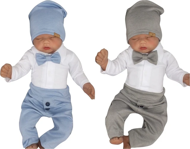 Taufanzug 4-teiliger moderner Hochzeit Baby elegant Anzug