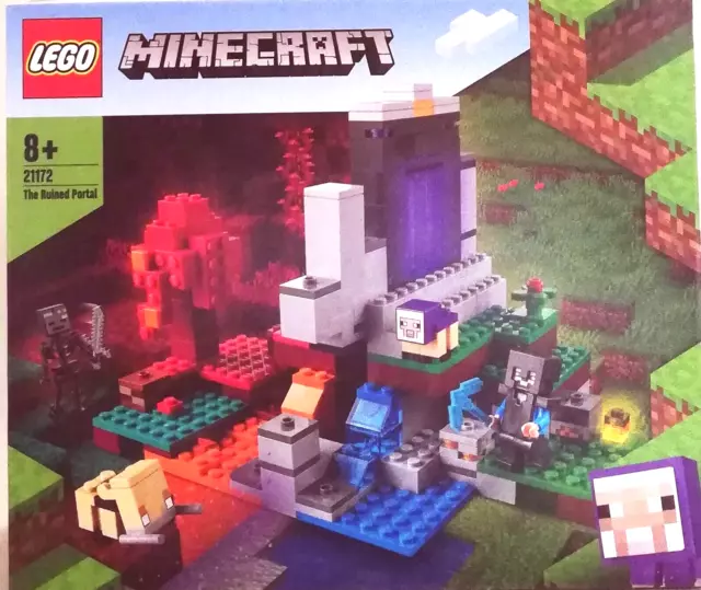 LEGO Set 21172 Minecraft Das zerstörte Portal Figuren Geschenkidee NEU und OVP