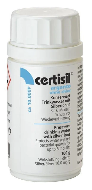 313,20EUR/1kg Certisil Argento CA 10.000 P Reinigung Camping Tank