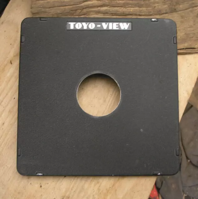 genuine Toyo View  monorail metal lens board  copal 1 42.6mm hole 158mm sq