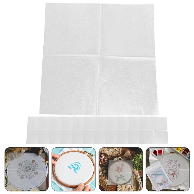 5 Sets Stabilisateur De Déchirure Film Soluble Dans L'eau Brodé