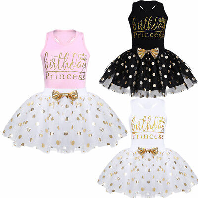 Toddlers Baby Girl Kid Birthday Party Princess Outfit Bow Tutu Skirt Dress Set