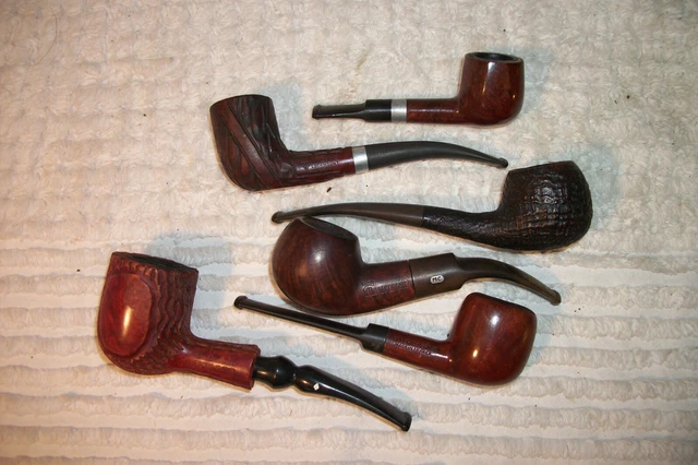 Vtg.~ESTATE TOBACCO PIPES✧ LOT OF ( 6 ) ✧ Sanitize and Use or EASY Restores