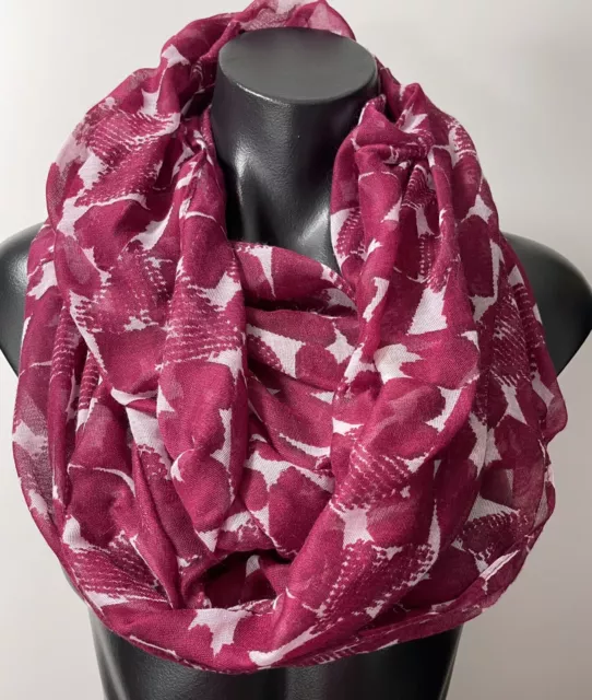 Fashion Infinity Scarf Heart Purple Design Style Accessory Wear