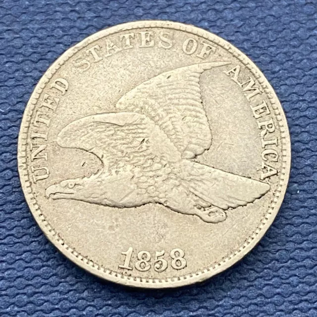 1858 Flying Eagle Cent 1c Better Grade  #42928