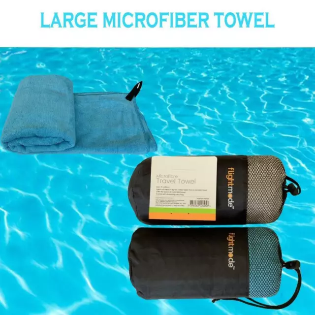 Deluxe Microfiber Travel Towel Sport Beach Towels Ultra Absorbent & Quick Dry