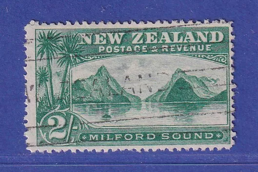 Neuseeland 1906 Milford Sound 2 Sh Mi.-Nr. 111 C gestempelt