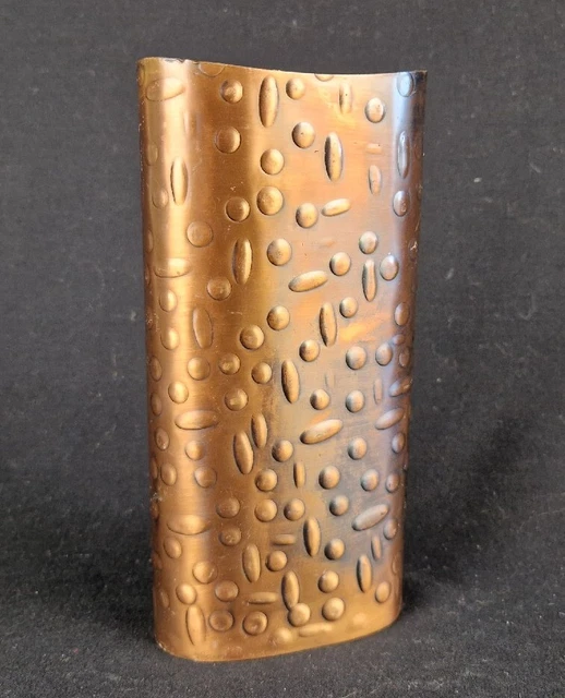 Vintage Mussbach Metall Kupfer Vase Mid Century - 17 cm - 1960er