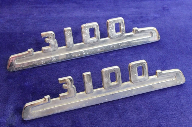 1953 1964 CHEVY Pickup Truck Side Hood Emblems Badge Accessory 3100 1/2