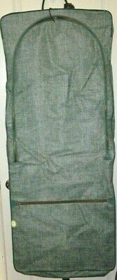 American Tourister Garment Bag Dress Suit Fold Travel Luggage Antique True VTG *