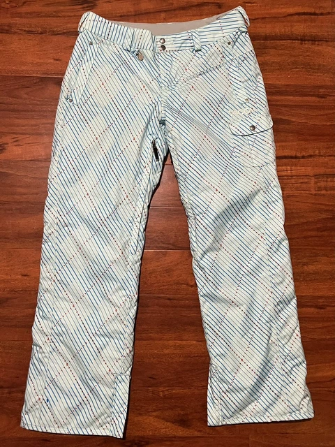 Volcom Thermonite Snow Pants Women’s Large Blue Adjustable Ski Snowboard Volcom Thermonite Snow Pants Women’s Large Blue Adjustable Ski Snowboard