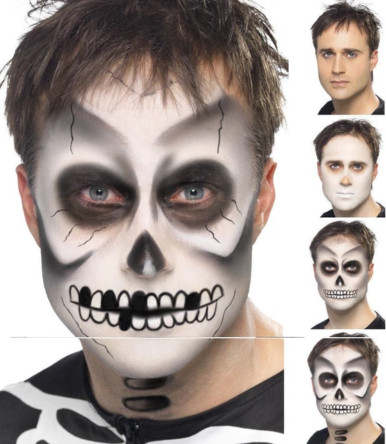 Skeleton Make Up Kit FX Ghost Face Paint Halloween Fancy Dress Makeup New
