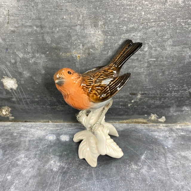Petit oiseau en porcelaine de Goebel, céramique allemande, début XXème