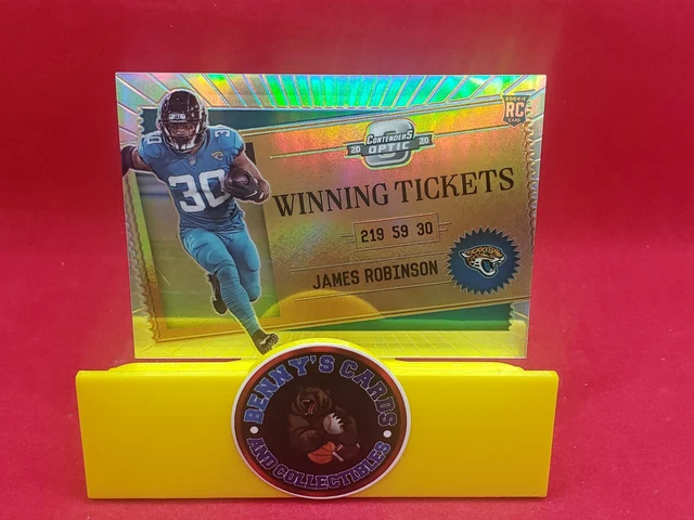 2020 Panini Contenders Optic Silver Prizm Winning Ticket RC James Robinson #A