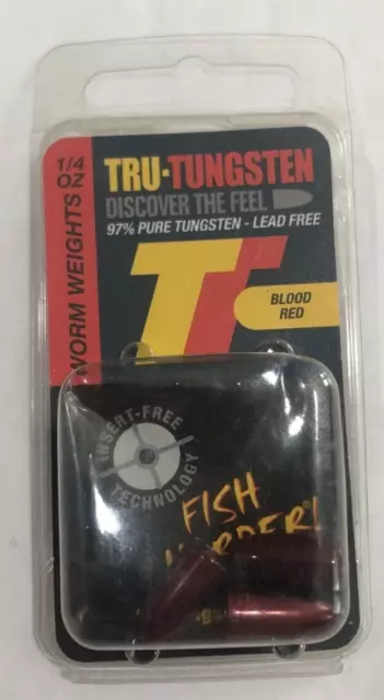 3 PACK Tru-Tungsten 1/4 OZ Worm Weights Flipping Weights  97% Tungsten Lead Free