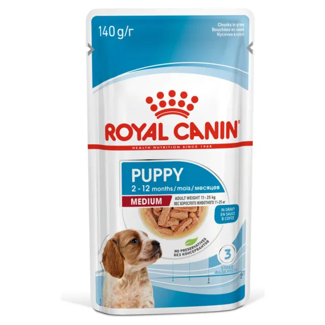 Royal Canin Medium Puppy 140G, Comida para Perros, Nuevo