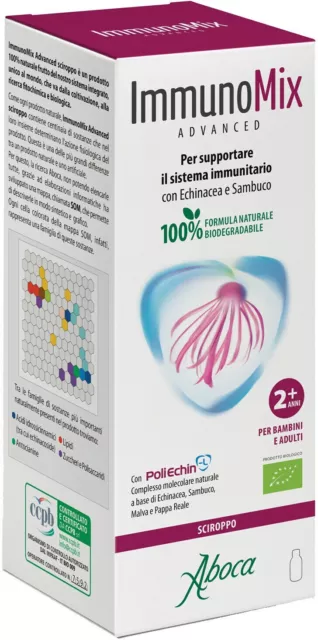 Aboca IMMUNOMIX ADVANCED Sciroppo 210g - Supporta il Sistema Immunitario