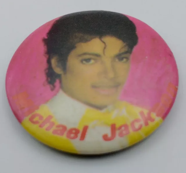 Vintage "Michael Jackson" Pinback Button Badge 1.25"