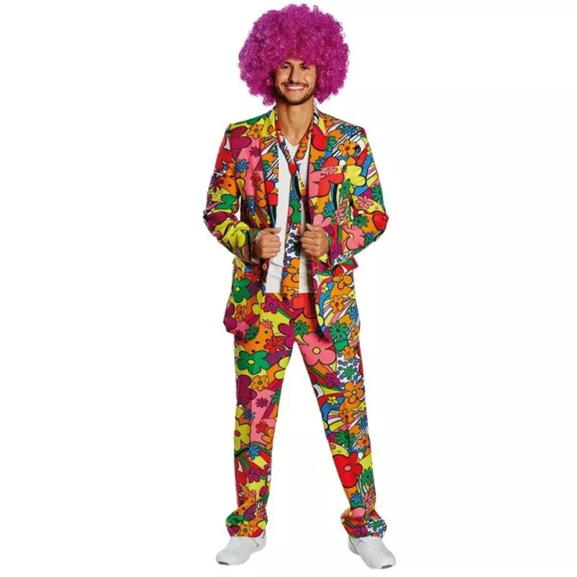 Afro Perücke Havanna Lila Karneval Schlagermove Fasching Party Mottoparty Clown 2