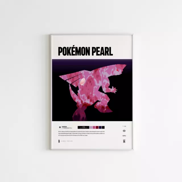 Pokemon Full Pokedex 1-721 Video Game Anime Gen 1 To Gen 6 Poster Print