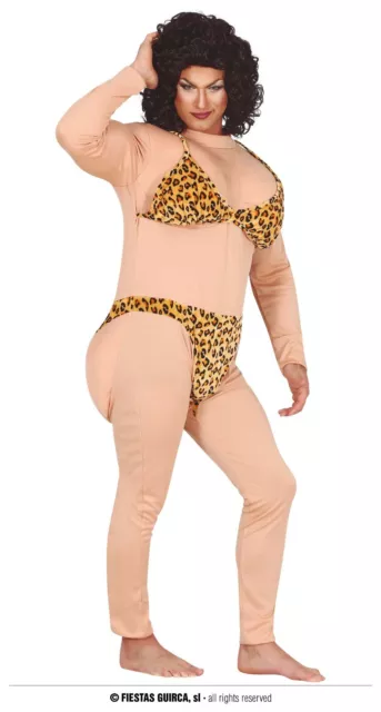 Costume Uomo Bikini Carnevale Vestito Adulto Da Donna Scherzo Addio Celibato