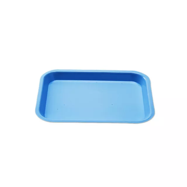 Dental Autoclavable Plastic Size F Mini Flat Tray 9-5/8" X 6-5/8" X 7/8" 7 Color