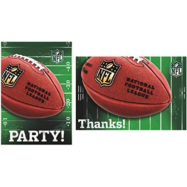 NFL Football Americano Inviti Misura Confezione 8 (SG25006)