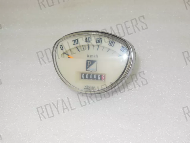 New Vespa Speedometer 100 Kmph Et3 Pv Ss Super Sprint Ss50 #Vp295