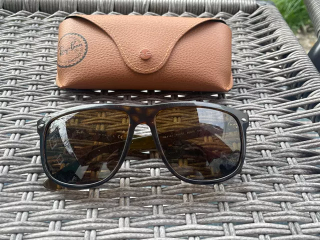 Ray Ban Polarized  RB4147 710/57 60 Brown Classic Sunglasses