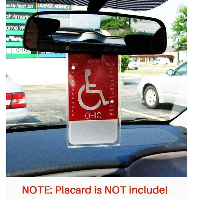 Porta Badge Blu Per Disabili In Vera Pelle, Colore Carbone, Con Disco Orario Integrato, Custodia Per Permesso Parcheggio, Regalo