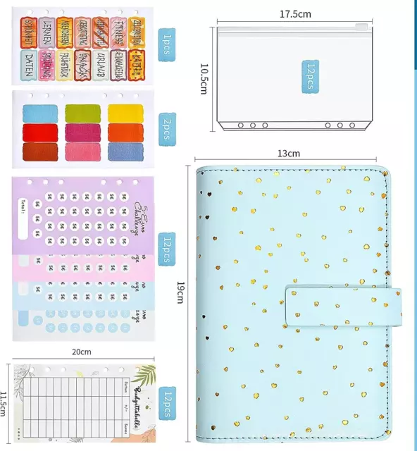 A6 Budget Binder Planer / Sparen/ Umschlag /  Challenge / Geldsparen