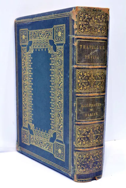 Livre Ancien Irving Tales Of A Traveller Belles Gravures New York 1850