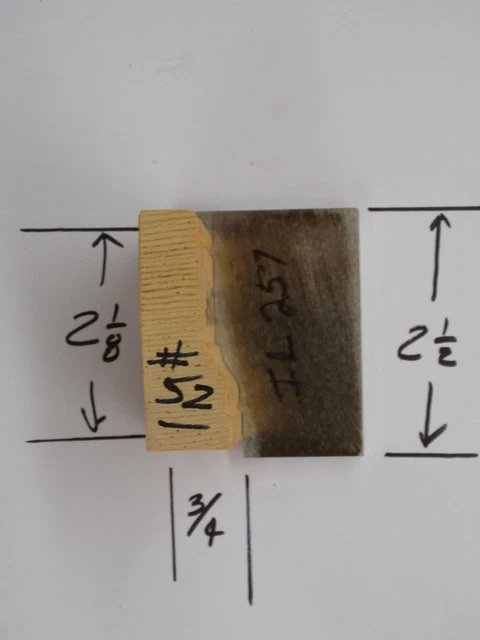 Shaper / Molder Custom Corrugated Back / CB Knives For 3/4" x 2 1/8" Casing