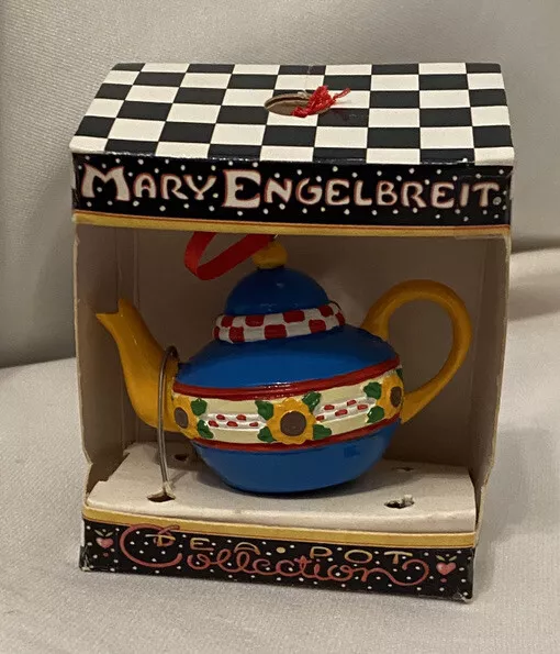 Mary Engelbreit Teapot Collection Ornament in Box