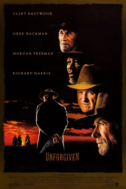 Unforgiven (1992) Original Movie Poster  -  Rolled