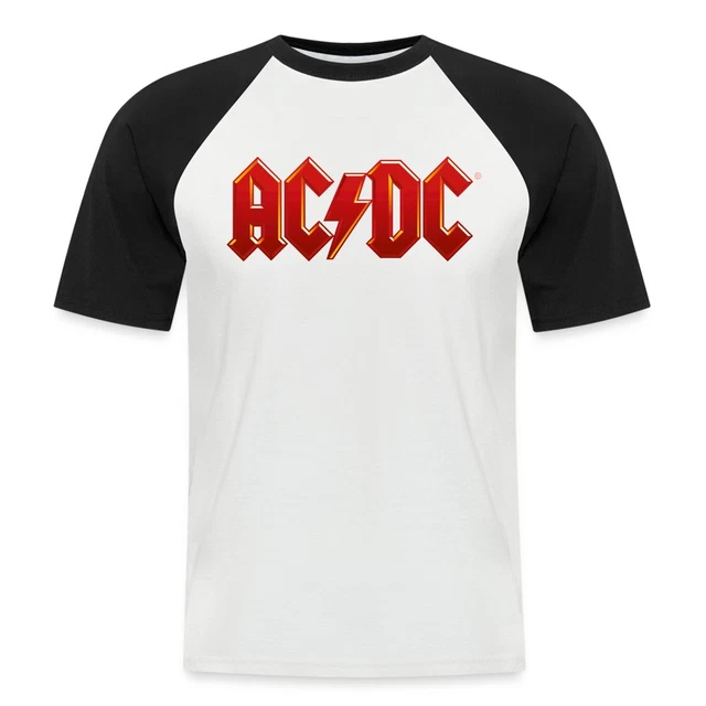AC/DC KLASSISCHES LOGO Mit Blitz Männer Baseball-T-Shirt EUR 26,09 ...
