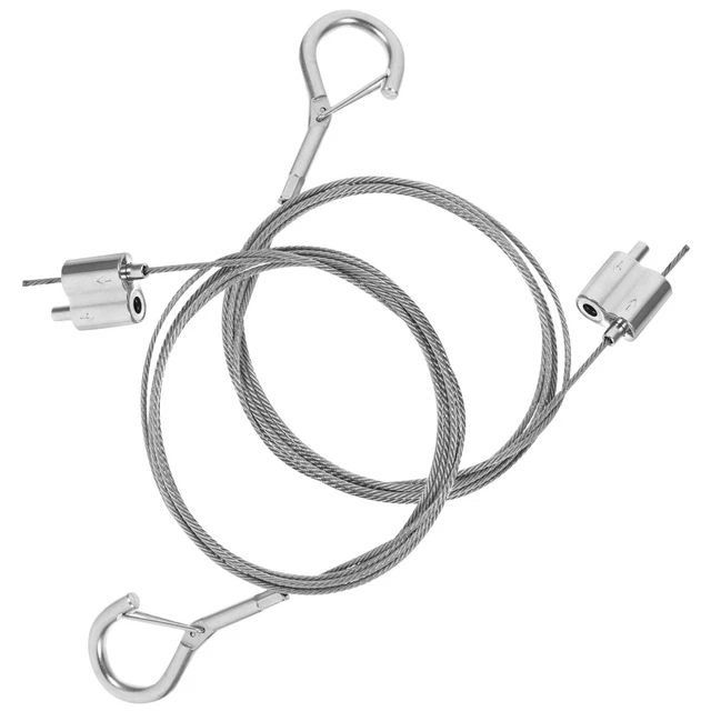 2pcs Fotorahmen Hängende Drähte Kronleuchter Schild Hängende Seilbilder Drahtsei