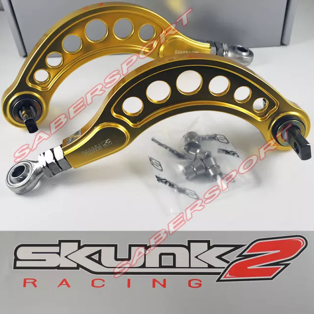 Skunk2 Racing Pro Gold Rear Camber Kit for 2006-2011 Honda Civic 1.8L 2.0L