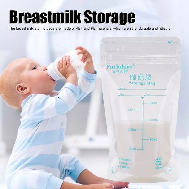Bolsas de medición de leche materna a escala de cremallera diseño estructura a prueba de derrames PET PE