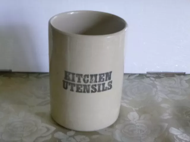 Vintage Pearsons of Chesterfield England Pottery Rustic Country Utensils Holder