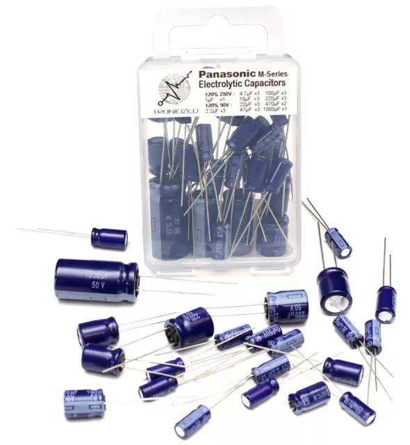 PANASONIC M Series Electrolytic Capacitor  Low ESR Choice of values