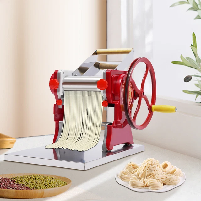 Commercial Manual Fresh Noodle Making Machine Dumpling Skin Roller Pasta Maker