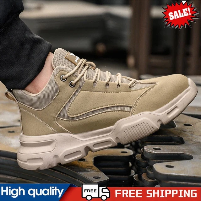 STEEL TOE BOOTS Lightweight Work Boots Slip Resistant Safety Boots for