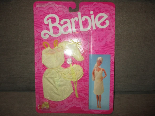 VÊTEMENT BARBIE VINTAGE- Combinaison Rose Fancy Frills- 1986 EUR 16,00 - FR