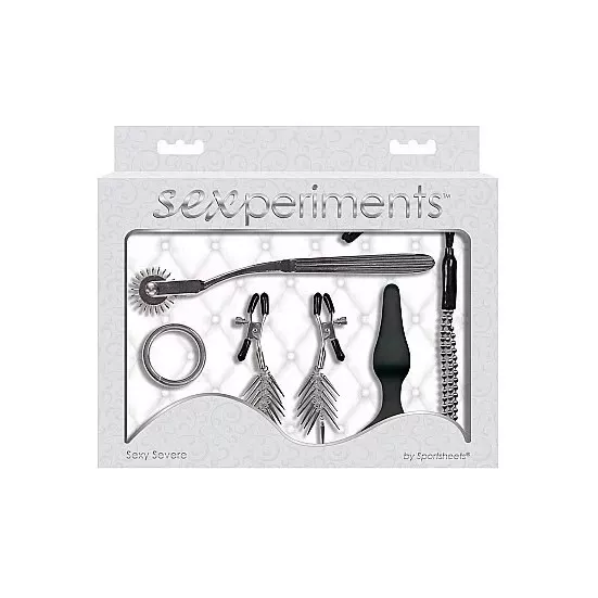 Sexperiments anello 6 pezzi morsetti ruota ad ago spina frusta bondage BDSM RV1
