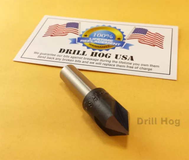 3/4" Countersink 3/4" Reamer 3 Flute Cobalt M42 82° Drill Hog® Lifetime Warranty